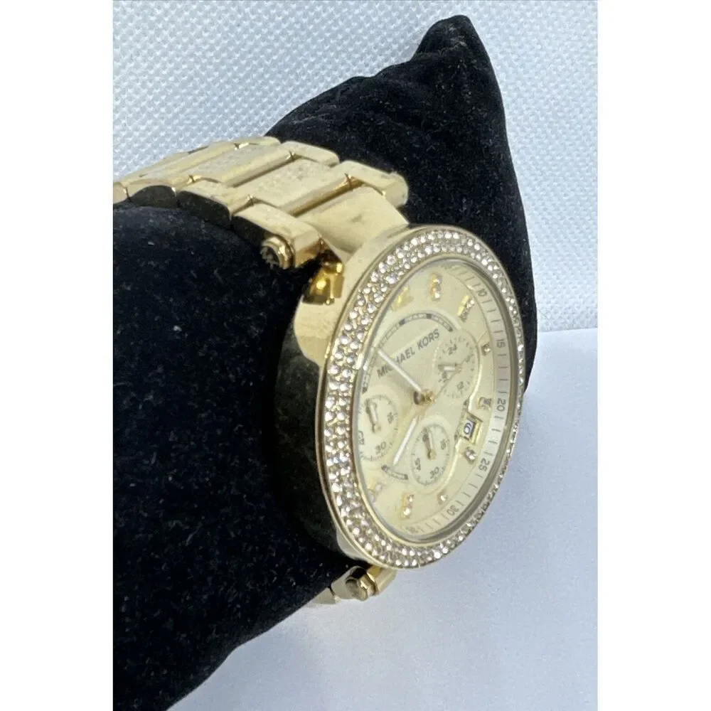 Michael Kors Parker MK5354 Women's Gold Stainless Steel Analog Dial Watch NUL7